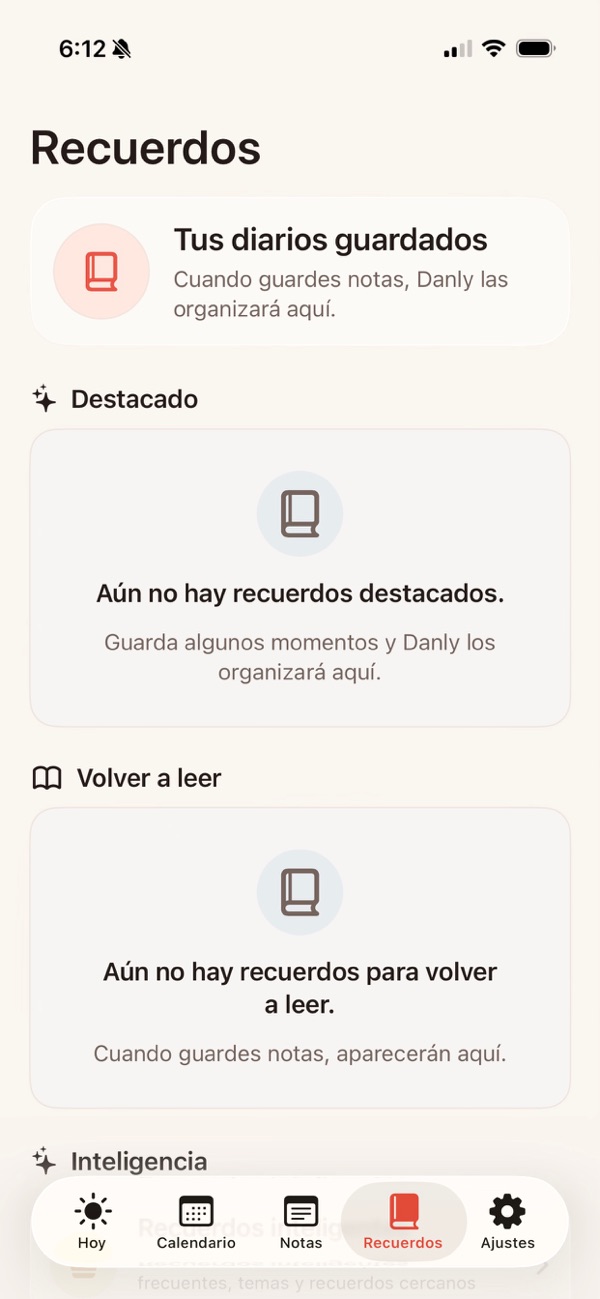 Ajustes de Danly con privacidad, sincronización e IA